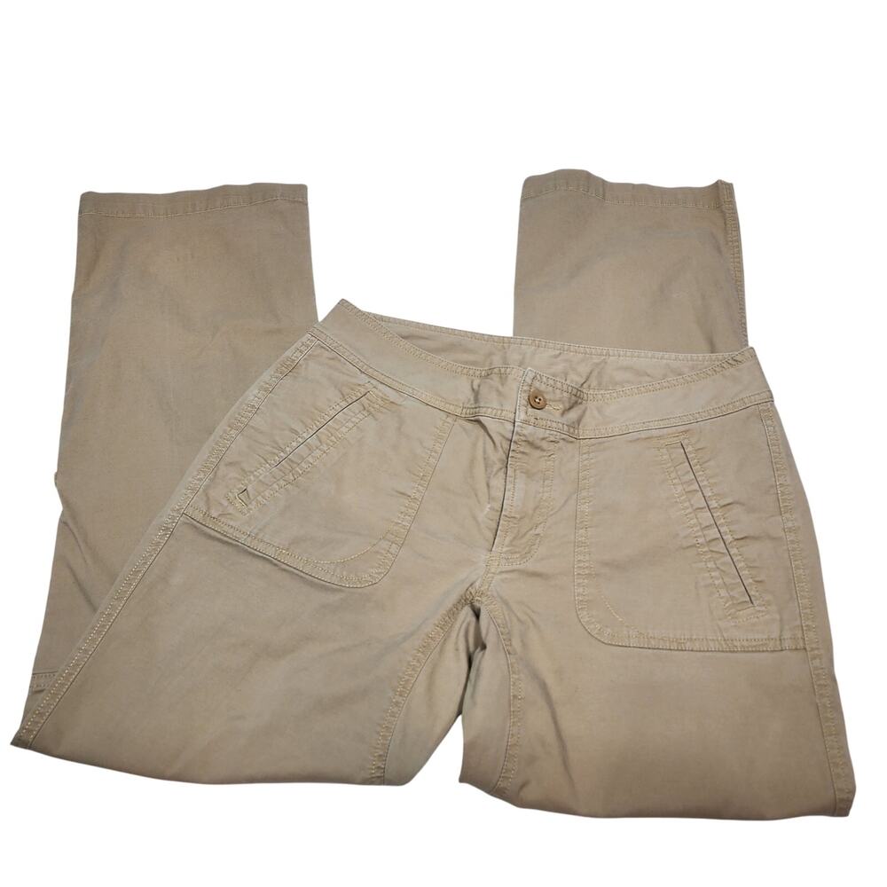 Women's North Face Khaki Cargo Hiking Pants Size 6